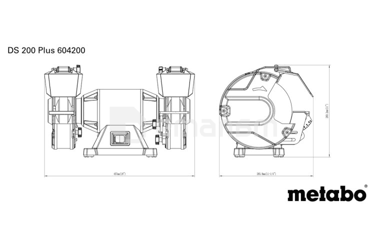 სალესი ორმაგი Metabo DS 200 Plus 600W