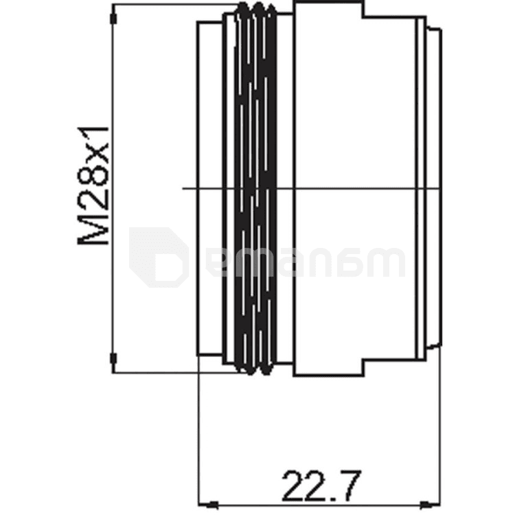 აერატორი Rubineta M28გ.ხx1