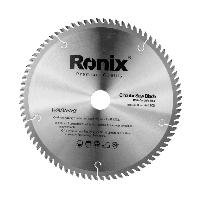 ცირკულარული ხერხის დისკი TCG 80T Ronix RH-5112, 250მმ