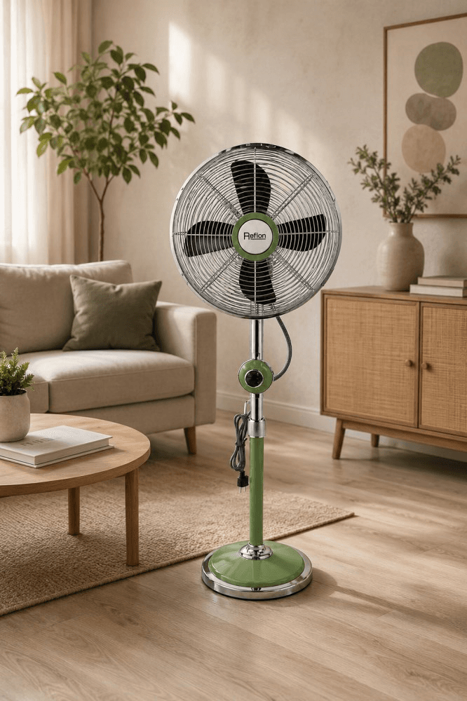 ვენტილატორი Reffon FS-30M-Cr+GN 40W მწვანე ქრომი