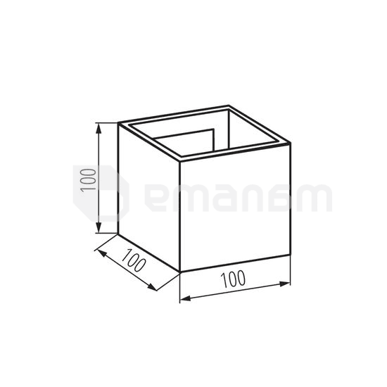 სანათი ბაღის-პარკის Kanlux REKA LED EL 7W-L-GR IP54 4000K