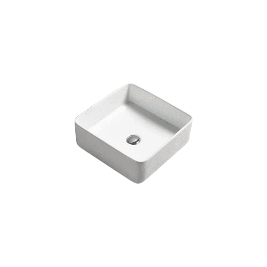ხელსაბანი დასადგამი Pate Square 7050D Glossy თეთრი