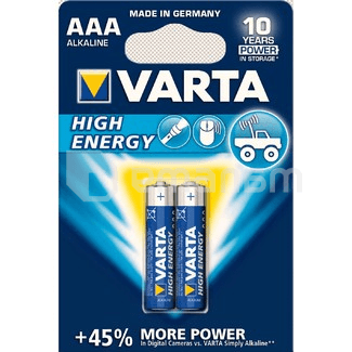ელემენტი VARTA High Energy AAA Alkaline 2 ც