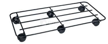 სადგამი ყვავილების ბორბლებზე Metallurgica Buzzi Pot mover Universal Rectangular 94X37 სმ