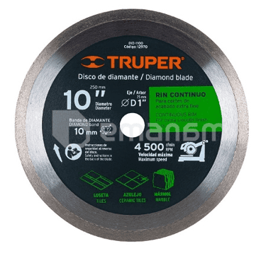 ალმასის დისკი Truper Continuous DID-1100 254 მმ
