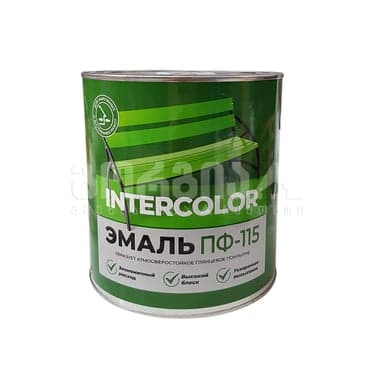 საღებავი ემალი შავი 2.6 კგ INTERCOLOR