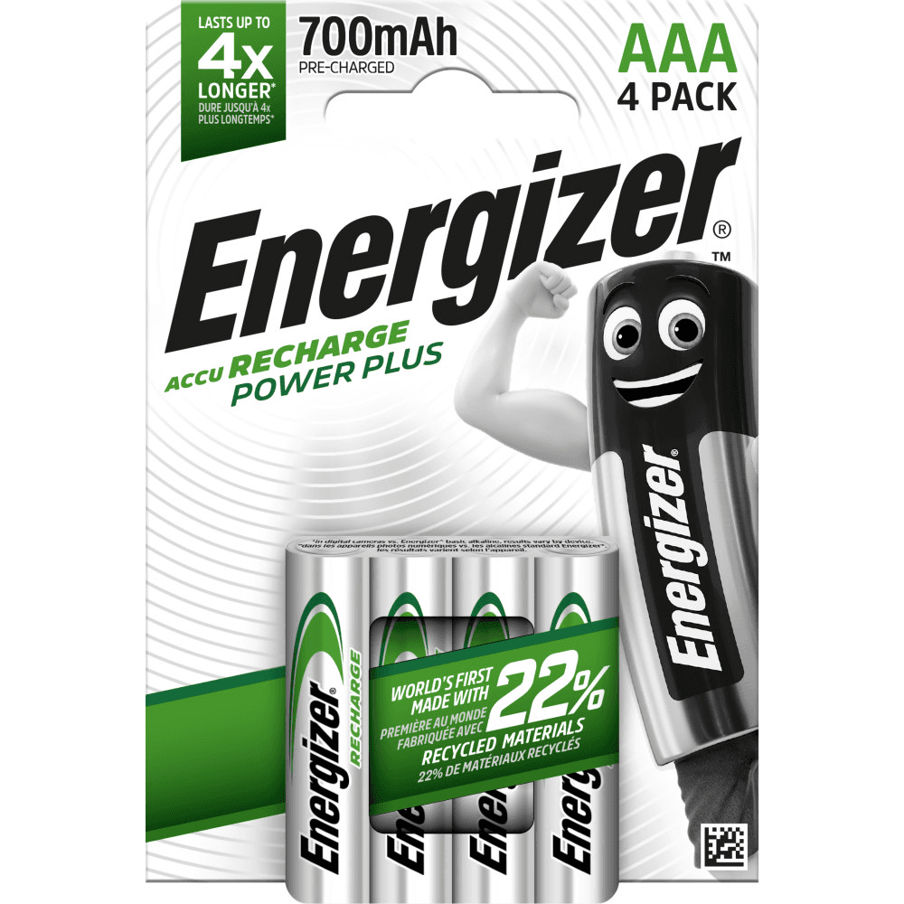 აკუმულატორი Energizer Power Plus AAA ზომა 700mAh 4ც