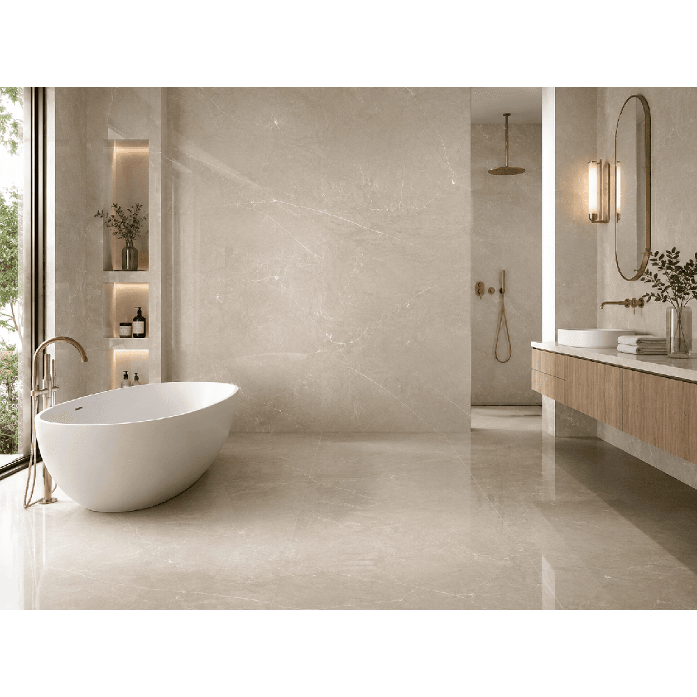 კერამოგრანიტი ARGENTA LETO CREAM POLISHED 60x120 სმ