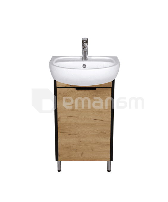 აბაზანის ტუმბო ხელსაბნით Dacota Craft 50 wood Solo 50 სმ