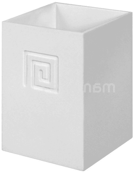 ჭიქა კბილის ჯაგრისებისთვის Bisk MEANDER TUMBLER WHITE