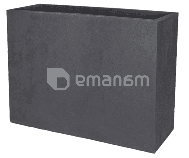 ქოთანი პლასტმასის EDA Plastiques LOFT L BASALT 78,5 X 29,5 X 60სმ 46ლ