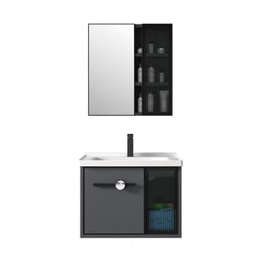 აბაზანის ავეჯის კომპლექტი Zotto  60სმ Dark Grey ZT-2204A-60