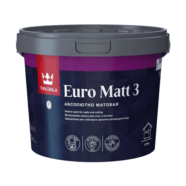 საღებავი ინტერიერის Tikkurila EURO MATT 3 A_New 7,5 ლ