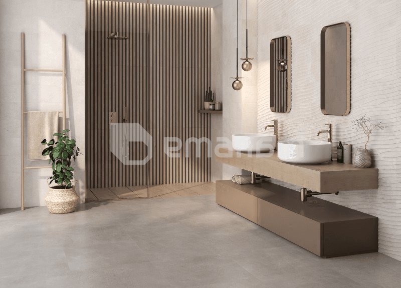 კაფელი Emotion Ceramics PR AMIRA CURVE BONE MAT PRI 20X60სმ