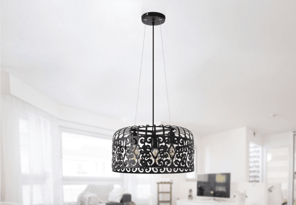საკიდი Rabalux 2158 Alessandra 3 E27 60W შავი