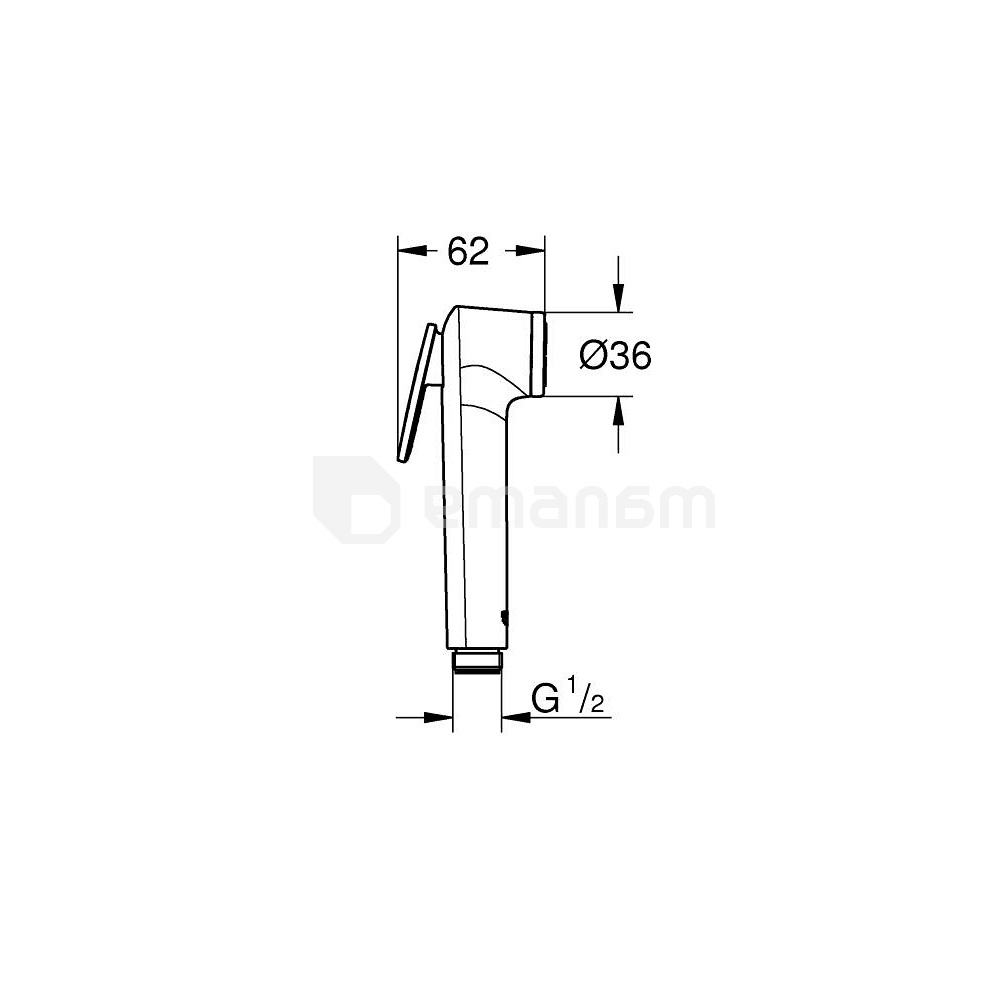 ჩასაშენებელი ბიდეს კომპლექტი Grohe BAULOOP TRIGGER 125078