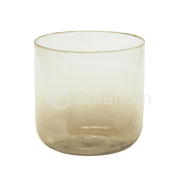 ქოთანი მინის Mega Collections Gloss Cauldron Smoke 20x20სმ