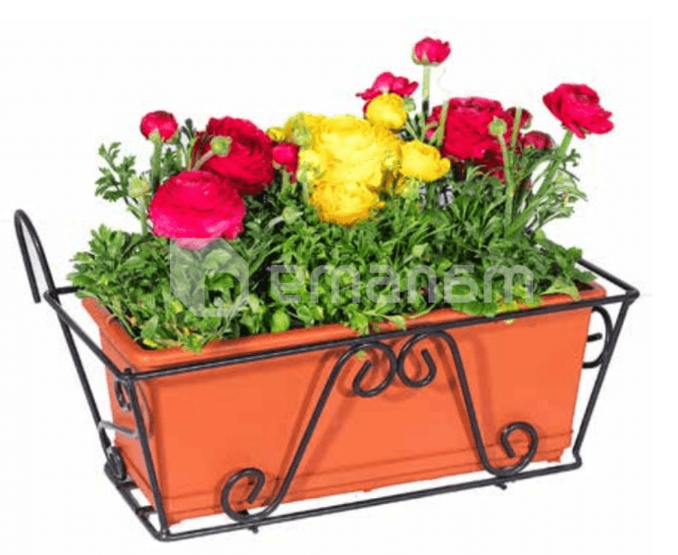 ყვავილების საკიდი Metallurgica Buzzi Primula Fix 55x20 სმ