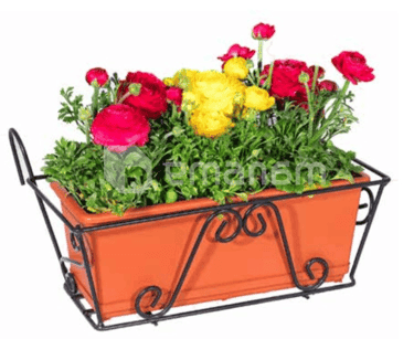 ყვავილების საკიდი Metallurgica Buzzi Primula Fix 55x20 სმ