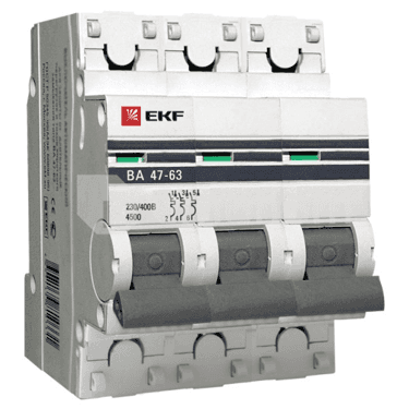 ავტომატური ამომრთველი EKF MCB4763-3-40C-PRO C40