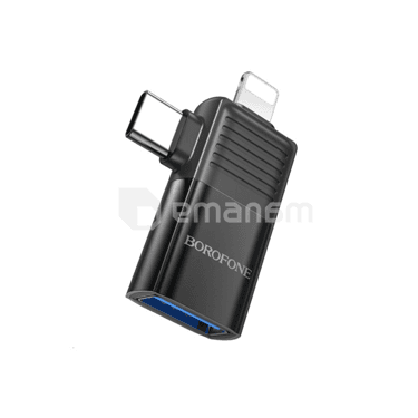 ადაპტერი Borofone USB C Lightning USB A
