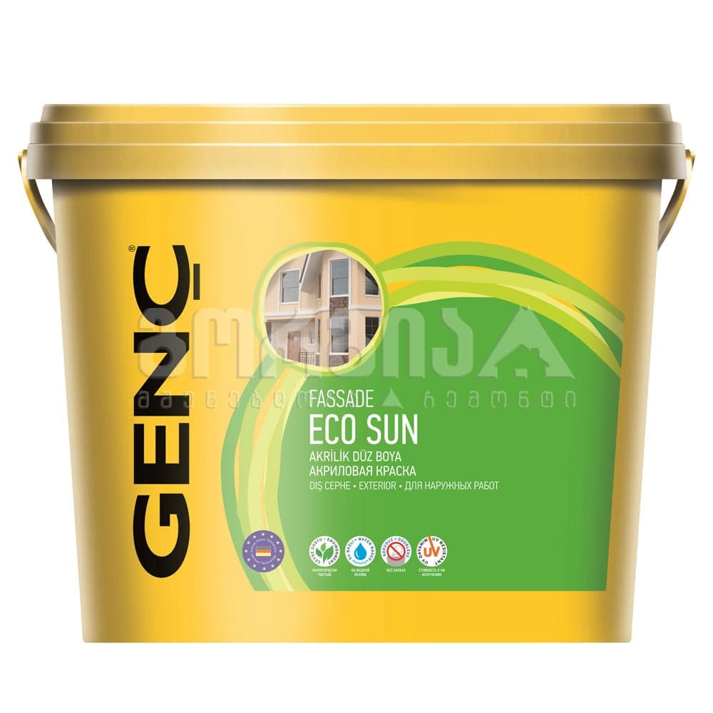 საღებავი ექსტერიერის "ECO SUN" 7.5ლტ