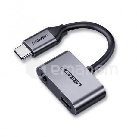 ადაპტერი UGREEN 2хUSB-C 3.5 mm