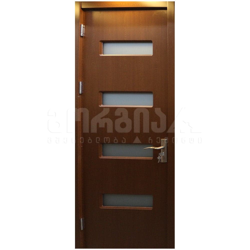 კარი მდფ MQ30 Dark Oak 1-27 2200x920x100 (მინით)