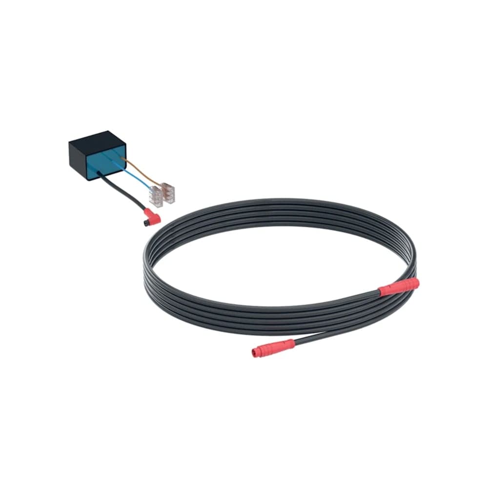 კვების ბლოკი 230 V / 12 V / 50 Hz, ძაბვის მიწოდების კაბელით