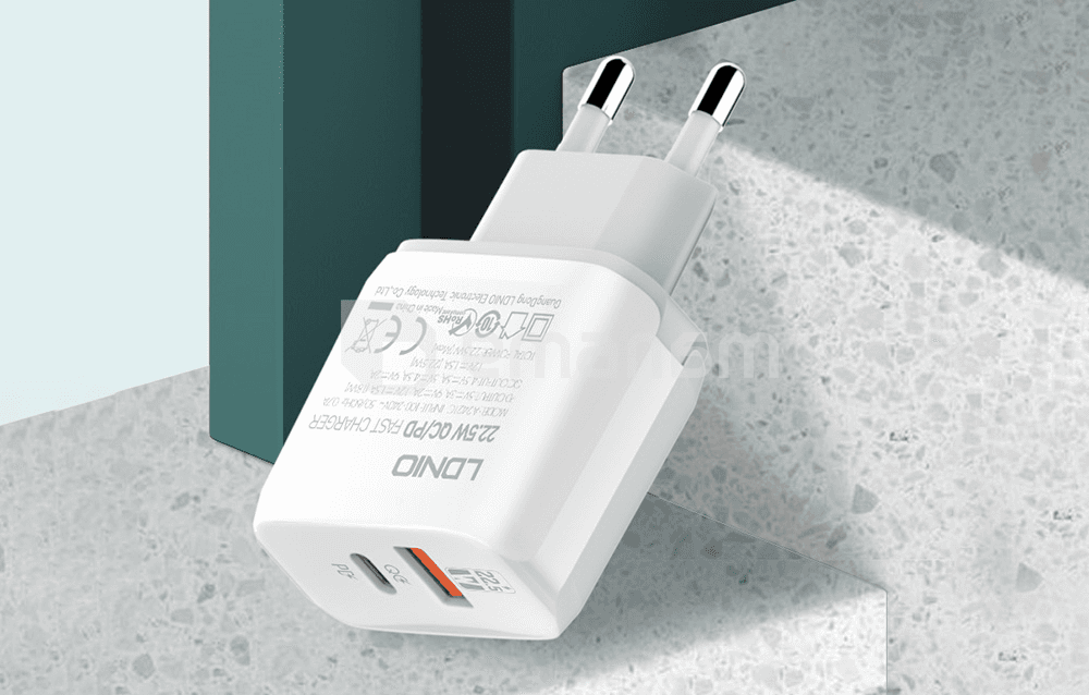 დამტენი LDNIO A2421C 22.5W Type-C to Lightning კაბელი