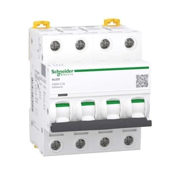 ავტომატური ამომრთველი Schneider Electric 4Р C16 6кА curve