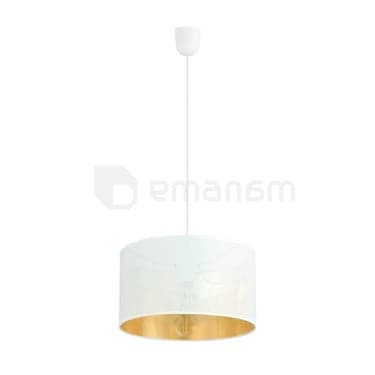 საკიდი EMIBIG Aston 1 E27 1x MAX 60W თეთრი ოქროსფერი