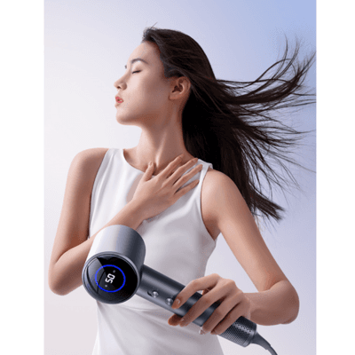 თმის საშრობი ALLX AXH-015G, 1600W, High Speed Hair Dryer, Negative Ionic, Turbo, Gray