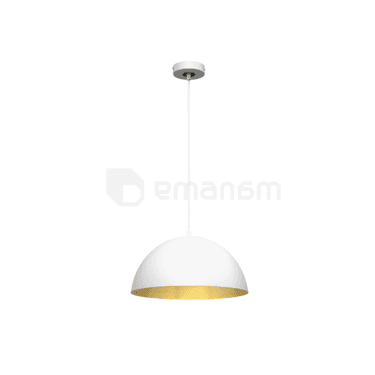საკიდი Milagro MLP7897 BETA 1 E27 Ø35cm თეთრი ოქროსფერი