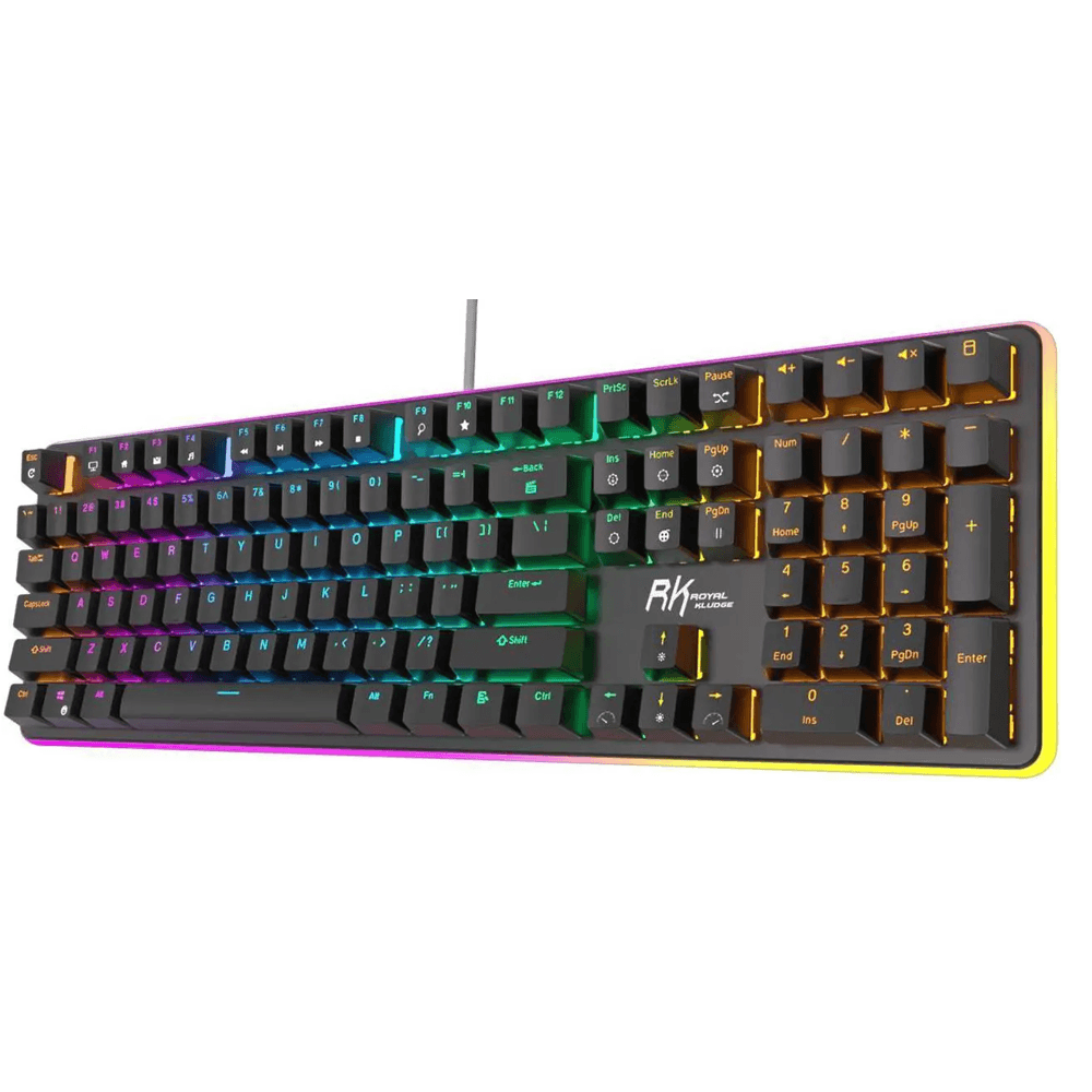 კლავიატურა Royal Kludge RK918 Mechanical Keyboard, Blue switch, Wired, USB, Black