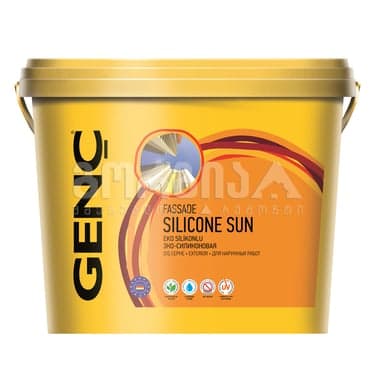 საღებავი ექსტერიერის სილიკონით "SILICONE SUN" 15ლტ