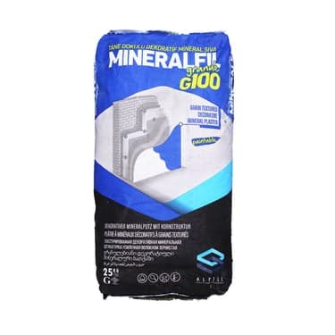 დეკორატიული ბათქაში 3 მმ 25 კგ ALFILL MINERALFIL