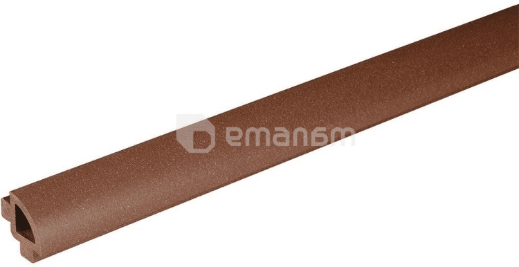კუთხე ნახევრად მრგვალი Bergdeck BDC004 წაბლისფერი 32x32x2400 მმ