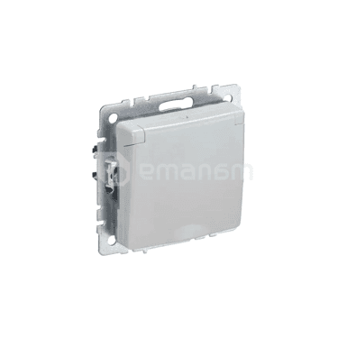 როზეტი IEK BRITE 1 16A IP44 RSbsh10-3-44-Brj დამიწებით ჩარჩოს გარეშე