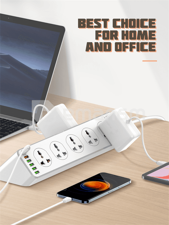 ქსელის ფილტრი LDNIO SC10610 10 2м 2500W 6 USB PD+QC