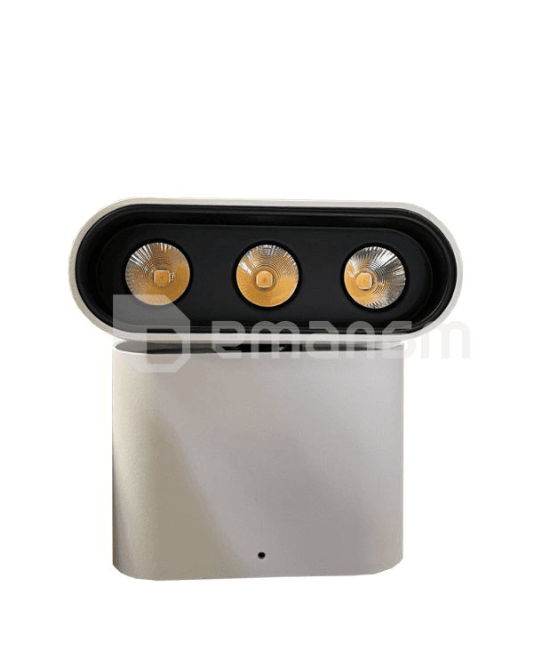 დაუნლაითი MIRAS 12W MR751 ალუმინი WH+BK