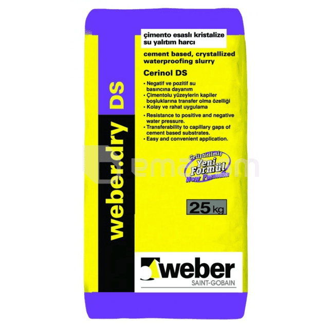 ჰიდროიზოლაცია Weber.dry DS 25 კგ