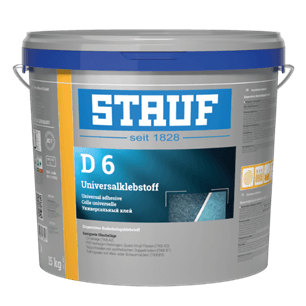 D6 - უნივერსალური წებო ვინილისთვის და რბილი იატაკის რულონებისთვის