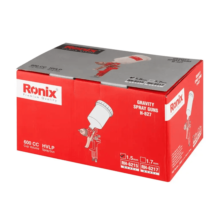 HVLP ჰაერის პულივიზატორი Ronix RH-6215, 1,5მმ 600მლ