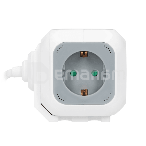 დამაგრძელებელი კუბი  ORNO 4 1.5მ 2 USB Schuko