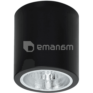 სანათი წერტილოვანი Luminex Downlight round 7239 D13.3 1xE27 60W შავი