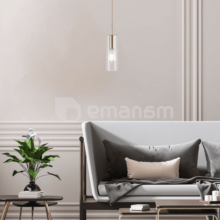 საკიდი Rabalux ESTA 1 E27 40W Ø90 h1500 ლითონი შავი 72049