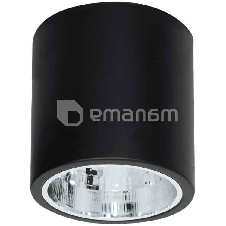 სანათი წერტილოვანი Luminex Downlight round 7243 D22.9 1xE27 60W შავი