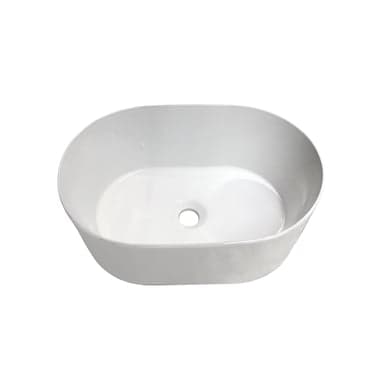 ხელსაბანი დასადგამი 78874 Glossy White round 505x345x215 მმ