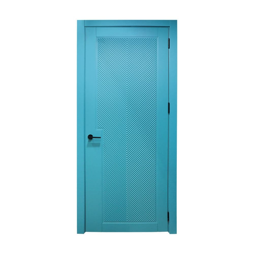 შეღებილი მდფ კარი model GEO LINE  (Ral 5018,700x2150, LR)